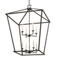 Meyda Lighting Kitzi 52" 8-Light Timeless Bronze Tapered Pendant Light With White Faux Candlelight