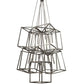 Meyda Lighting Kitzi 66" 9-Light Extreme Chrome Gang Pendant Light