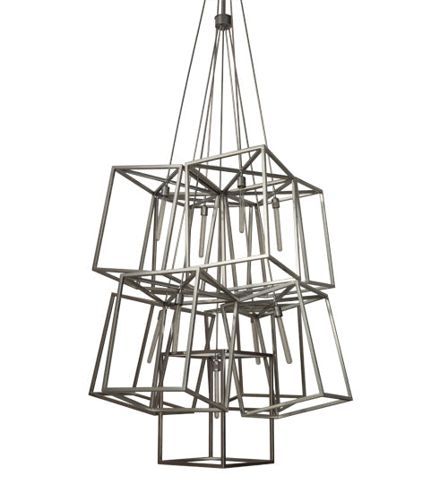 Meyda Lighting Kitzi 66" 9-Light Extreme Chrome Gang Pendant Light