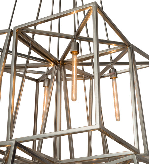 Meyda Lighting Kitzi 66" 9-Light Extreme Chrome Gang Pendant Light