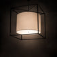 Meyda Lighting Kitzi 68" 6-Light Timeless Bronze Cilindro Pendant Light With White Textrene Shade