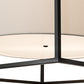 Meyda Lighting Kitzi 68" 6-Light Timeless Bronze Cilindro Pendant Light With White Textrene Shade