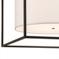 Meyda Lighting Kitzi 68" 6-Light Timeless Bronze Cilindro Pendant Light With White Textrene & Statuario Idalight Shade