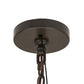 Meyda Lighting Kitzi 68" 6-Light Timeless Bronze Cilindro Pendant Light With White Textrene & Statuario Idalight Shade
