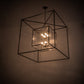 Meyda Lighting Kitzi 68" 8-Light Timeless Bronze Pendant Light With Clear Seeded Shade Glass