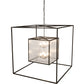 Meyda Lighting Kitzi 68" 8-Light Timeless Bronze Pendant Light With Clear Seeded Shade Glass