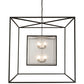 Meyda Lighting Kitzi 68" 8-Light Timeless Bronze Pendant Light With Clear Seeded Shade Glass