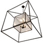 Meyda Lighting Kitzi 68" 8-Light Timeless Bronze Pendant Light With Clear Seeded Shade Glass