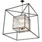 Meyda Lighting Kitzi 68" 8-Light Timeless Bronze Pendant Light With Clear Seeded Shade Glass