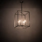 Meyda Lighting Kitzi Box 16" 4-Light Nickel Pendant Light