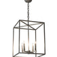 Meyda Lighting Kitzi Box 16" 4-Light Nickel Pendant Light