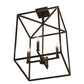 Meyda Lighting Kitzi Box 188630 23" 4-Light Wrought Iron Pendant Light