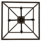 Meyda Lighting Kitzi Box 188630 23" 4-Light Wrought Iron Pendant Light