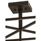 Meyda Lighting Kitzi Box 188630 23" 4-Light Wrought Iron Pendant Light