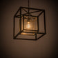 Meyda Lighting Kitzi Box 23" Timeless Bronze Pendant Light With Clear Rainstone Idalight Shade Glass
