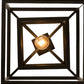Meyda Lighting Kitzi Box 23" Timeless Bronze Pendant Light With Clear Rainstone Idalight Shade Glass