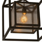 Meyda Lighting Kitzi Box 23" Timeless Bronze Pendant Light With Clear Rainstone Idalight Shade Glass
