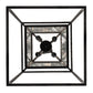 Meyda Lighting Kitzi Box 24"Sq 8-Light Solar Black Pendant Light With Clear Water Shade Glass
