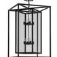 Meyda Lighting Kitzi Box 33" 8-Light Timeless Bronze Pendant Light With Clear Shade Glass