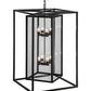 Meyda Lighting Kitzi Box 33" 8-Light Timeless Bronze Pendant Light With Clear Shade Glass