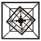 Meyda Lighting Kitzi Box 33" 8-Light Timeless Bronze Pendant Light With Clear Shade Glass