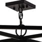 Meyda Lighting Kitzi Box 34" 8-Light Blackwash Pendant Light With Clear Shade Glass