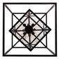 Meyda Lighting Kitzi Box 34" 8-Light Blackwash Pendant Light With Clear Shade Glass