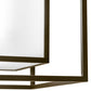 Meyda Lighting Kitzi Box 34" Oil Rubbed Bronze Pendant Light With Contrail Mist Idalight Shade