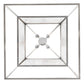 Meyda Lighting Kitzi Box 34"Sq 8-Light Nickel Powder Coat Pendant Light With Clear Seeded Shade Glass
