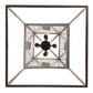 Meyda Lighting Kitzi Box 40" 8-Light Timeless Bronze & Extreme Chrome Pendant Light With Clear Shade Glass