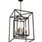 Meyda Lighting Kitzi Box 40" 8-Light Timeless Bronze Pendant Light With Faux Candlelight