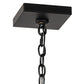 Meyda Lighting Kitzi Box 43" 8-Light Solar Black Pendant Light