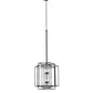 Meyda Lighting Kitzi Box 43" 8-Light Solar Black Pendant Light