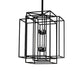 Meyda Lighting Kitzi Box 43" 8-Light Solar Black Pendant Light