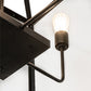 Meyda Lighting Kitzi Box 48"Sq 4-Light Flat Black Pendant Light With Rainstone Idalight Shade