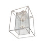 Meyda Lighting Kitzi Box 51" 8-Light Nickel Pendant Light With Clear Seeded Shade Glass