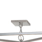 Meyda Lighting Kitzi Box 51" 8-Light Nickel Pendant Light With Clear Seeded Shade Glass
