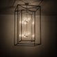 Meyda Lighting Kitzi Box 51" 8-Light Pewter Pendant Light With Clear Rainstone Idalight Shade Glass