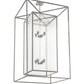 Meyda Lighting Kitzi Box 51" 8-Light Pewter Pendant Light With Clear Rainstone Idalight Shade Glass