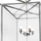 Meyda Lighting Kitzi Box 51" 8-Light Pewter Pendant Light With Clear Rainstone Idalight Shade Glass