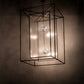Meyda Lighting Kitzi Box 68" 8-Light Timeless Bronze Pendant Light With Clear Rainstone Idalight Shade