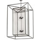Meyda Lighting Kitzi Box 68" 8-Light Timeless Bronze Pendant Light With Clear Rainstone Idalight Shade