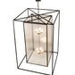 Meyda Lighting Kitzi Box 68" 8-Light Timeless Bronze Pendant Light With Clear Rainstone Idalight Shade