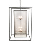Meyda Lighting Kitzi Box 68" 8-Light Timeless Bronze Pendant Light With Clear Rainstone Idalight Shade