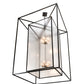 Meyda Lighting Kitzi Box 68" 8-Light Timeless Bronze Pendant Light With Clear Rainstone Idalight Shade