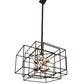 Meyda Lighting Kitzi Box 72"Sq 32-Light Textured Black Pendant Light