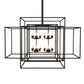 Meyda Lighting Kitzi Box 72"Sq 32-Light Textured Black Pendant Light
