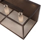 Meyda Lighting Kitzi Golpe 93" 7-Light Cafe Noir Wall Sconce With Beige Fleshtone Idalight Shade Glass