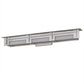 Meyda Lighting Konsol 42" 3-Light Nickel Wall Sconce With White Statuario Idalight Shade