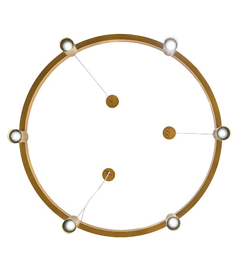 Meyda Lighting Korfu 47" 6-Light Goldtastic Chandelier